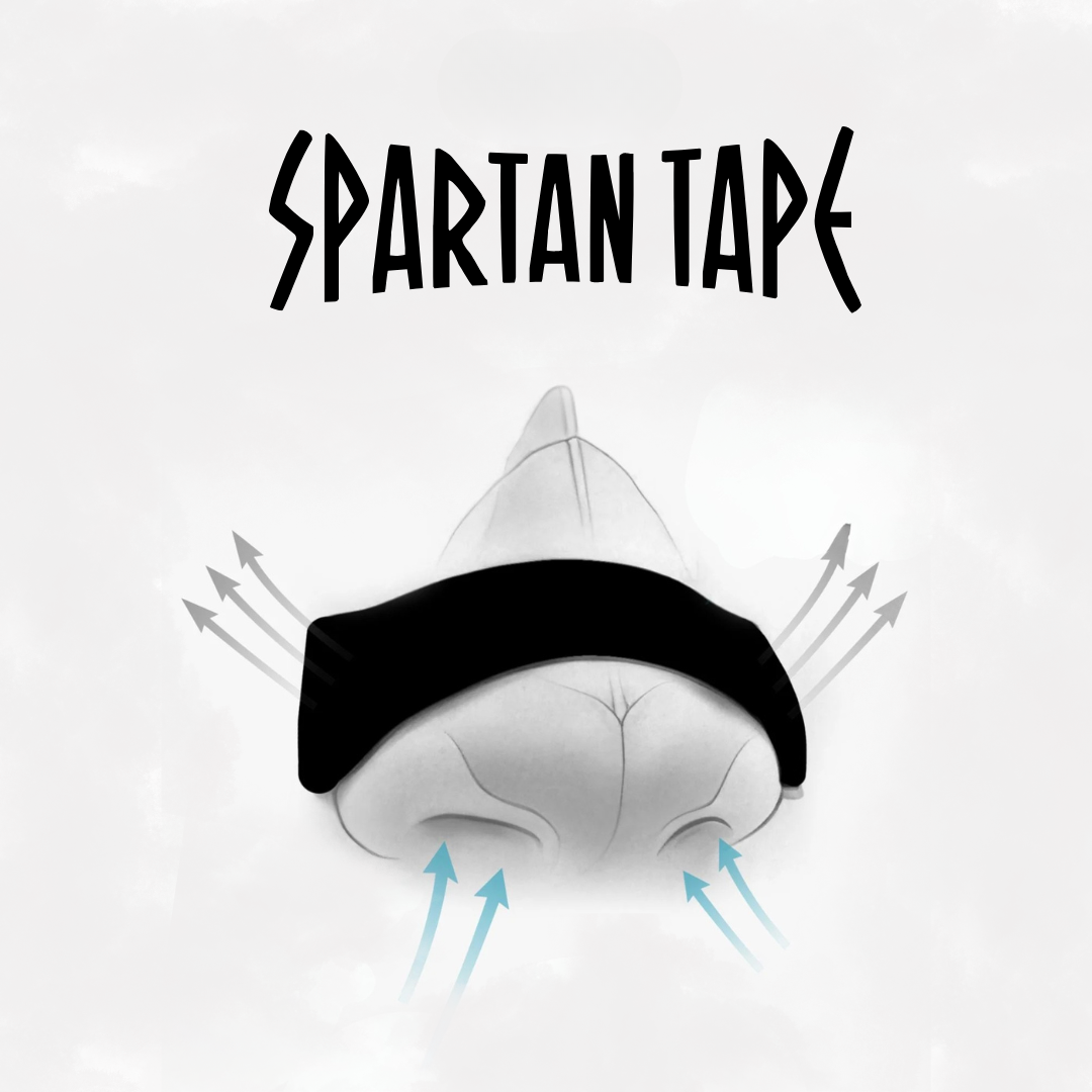 Nasal Strip + Mouth tape.