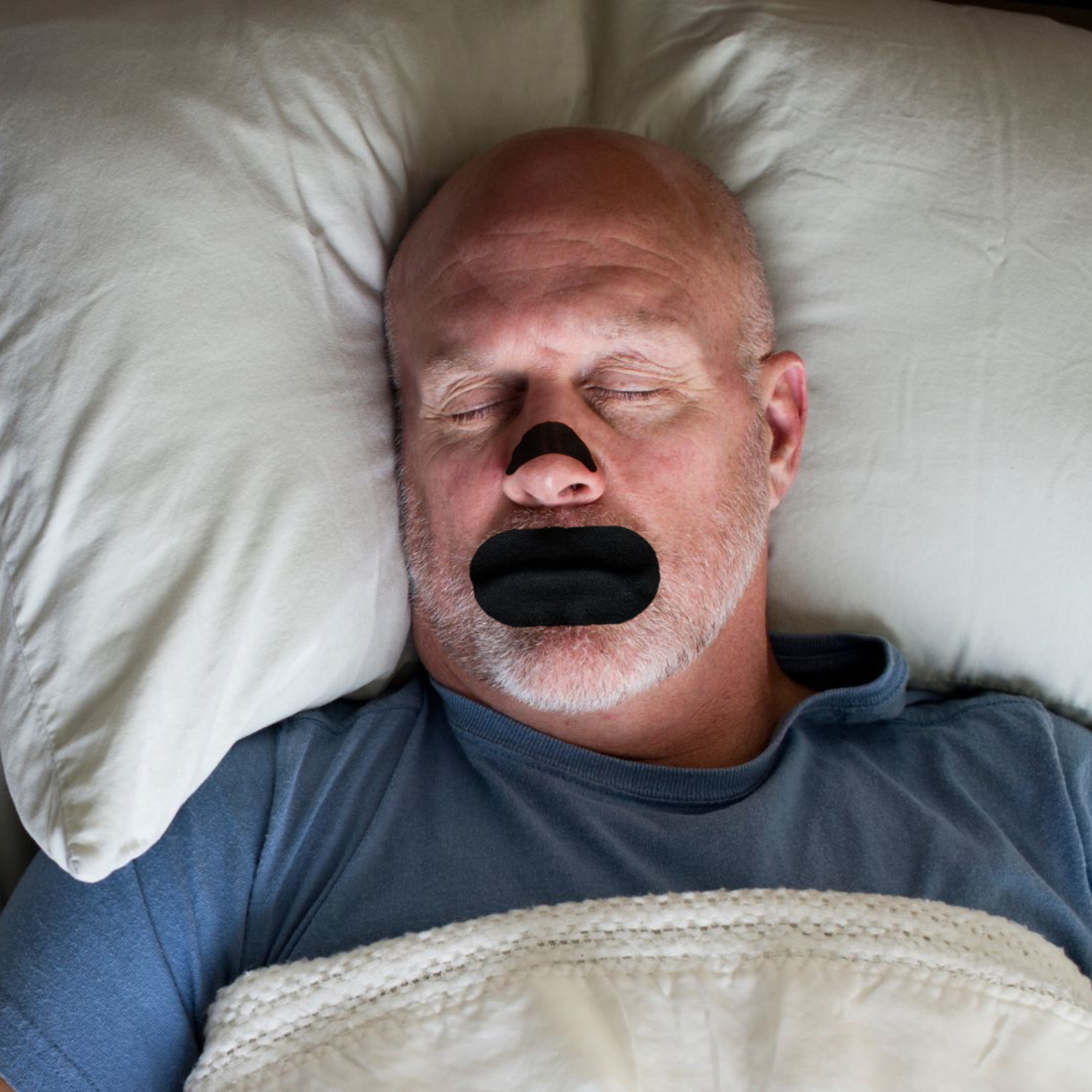 Nasal Strip + Mouth tape.